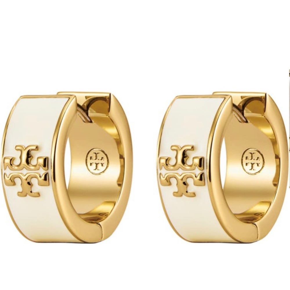 Tory Burch Kira Huggie Hoop Earrings